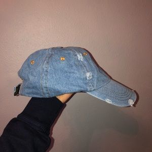 Denim Ripped Cap